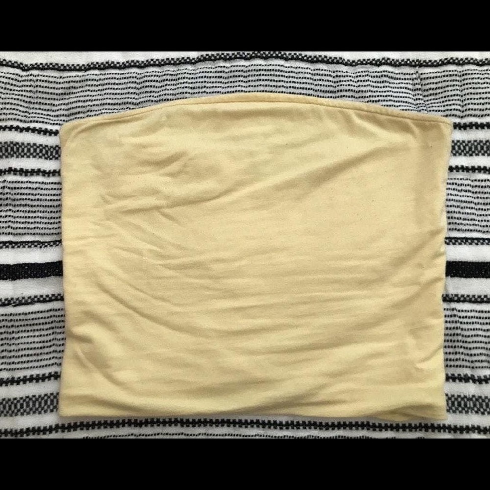 Yellow Brandy Melville Tube Top